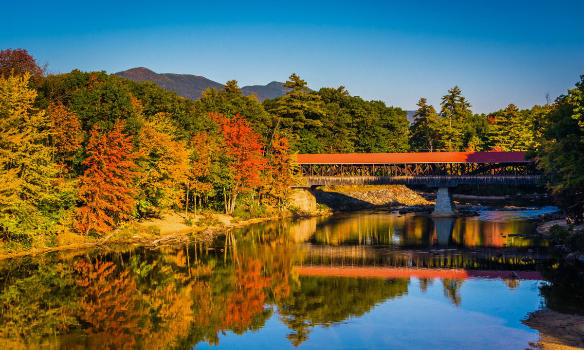 Saco River Covered Bridge in New Hampshire