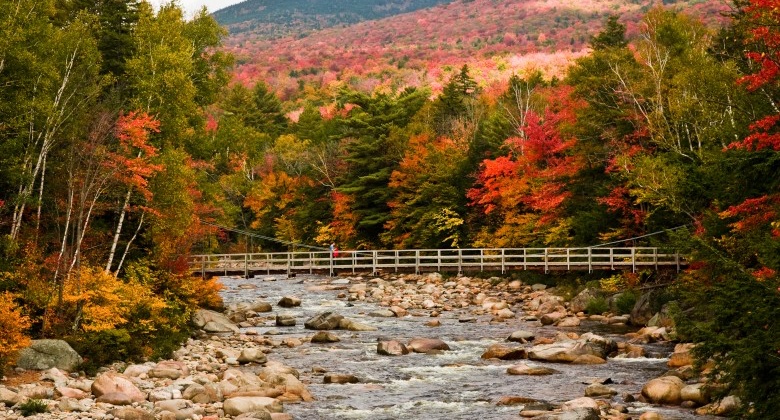 Kancamagus Highway in New Hampshire during the fall