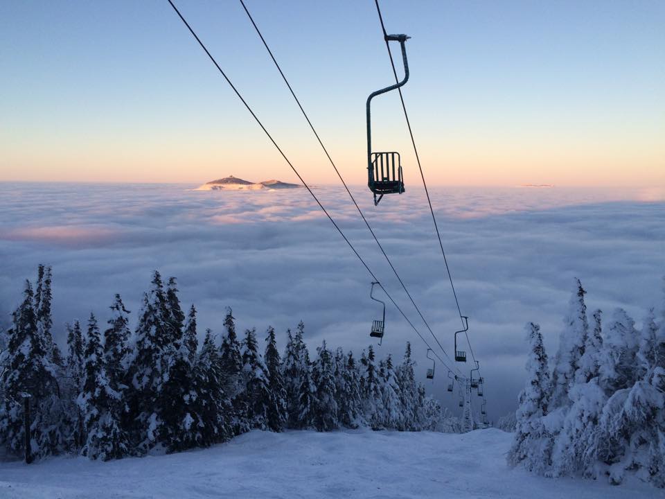 Chair lift at Mad River Glen