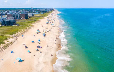 Beach scene of the outer banks