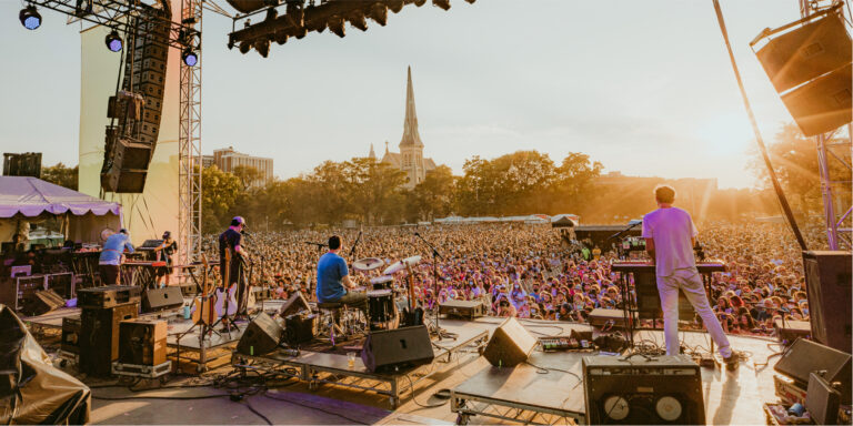 Concert at Pitchfork Music Festival in Chicago