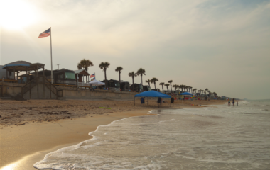 A warm beach to visit with your 15 passenger Ford Transit van.