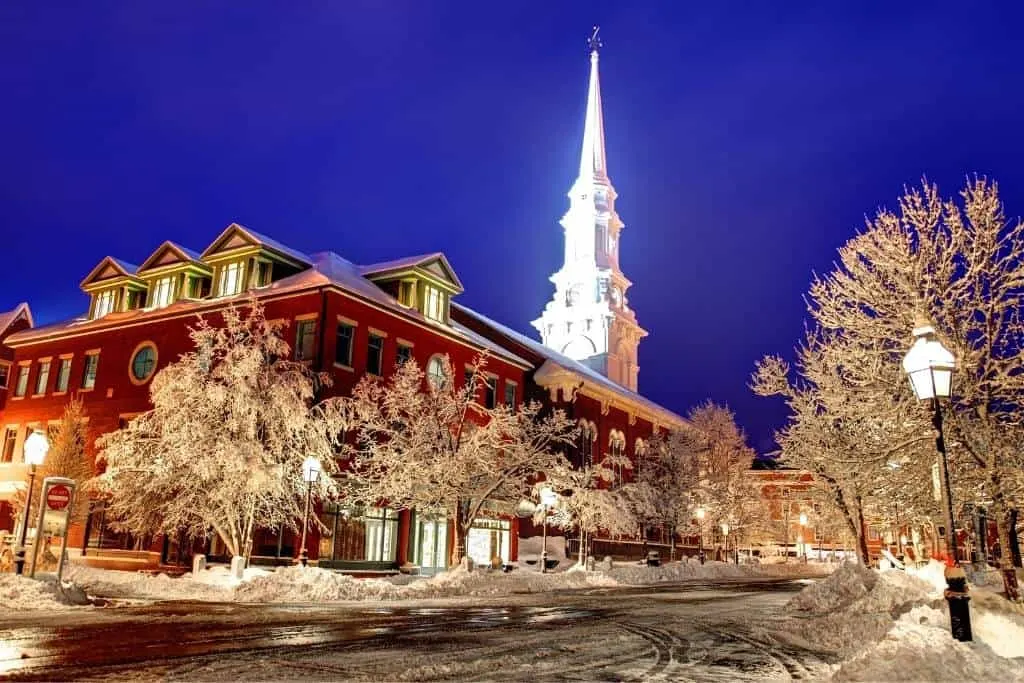 winter road trips in new england