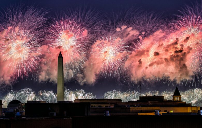 4th of July fireworks in Washington, D.C.